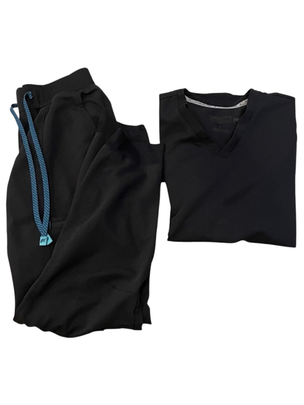 Fabletics Black Jogget Scrub Set Women’s Size S